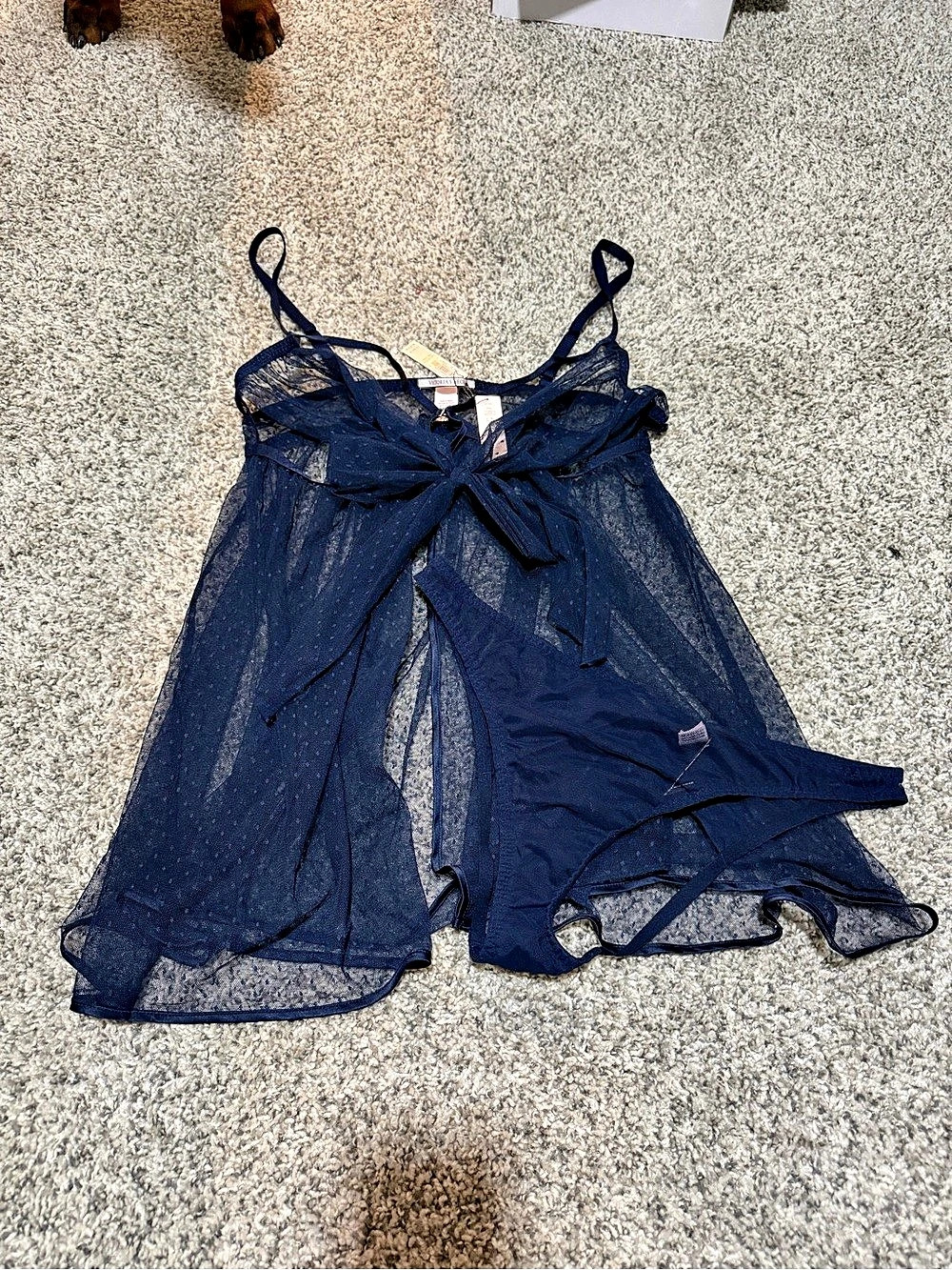 Victoria's Secret Babydoll Navy Chemise